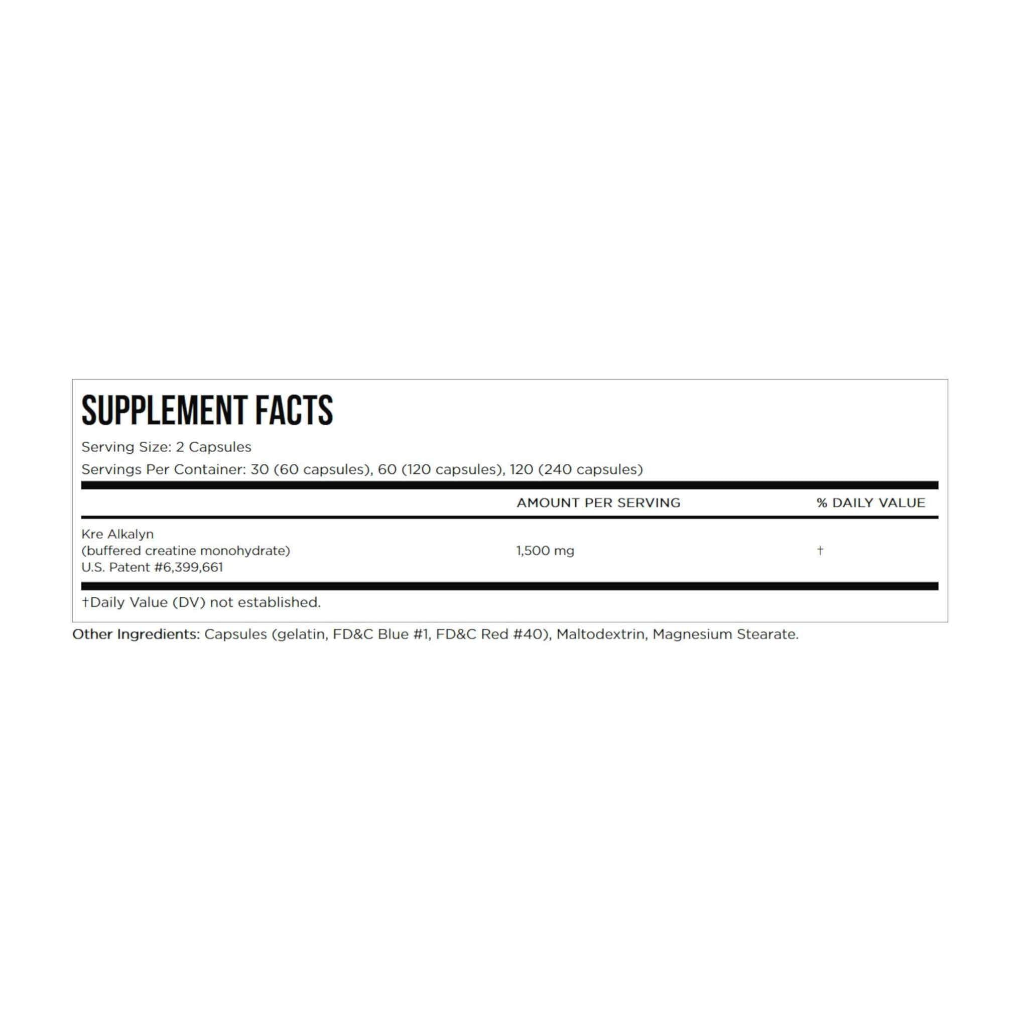 EFX Kre-Alkalyn Powder 500g