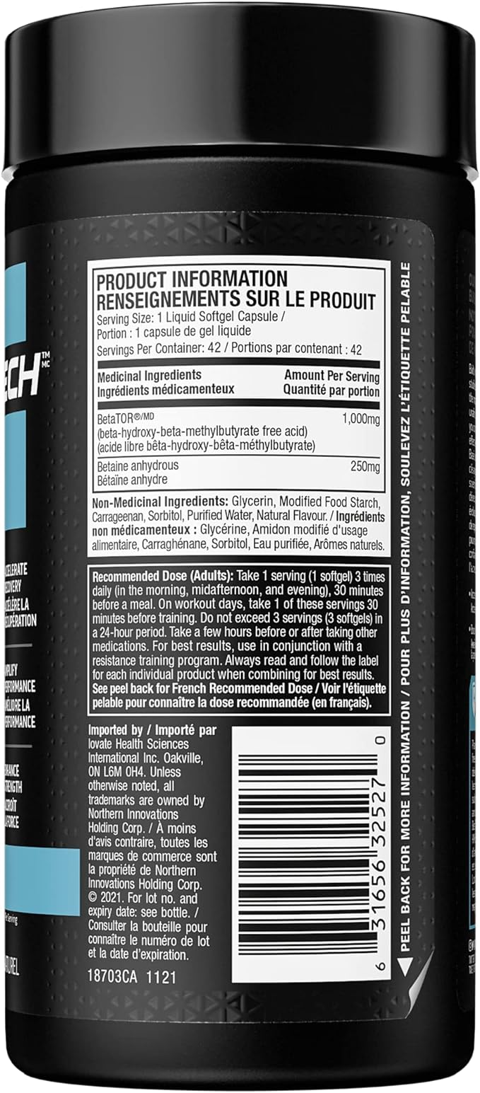 MUSCLETECH CLEAR MUSCLE HMB 1000 mg. 42 caps.