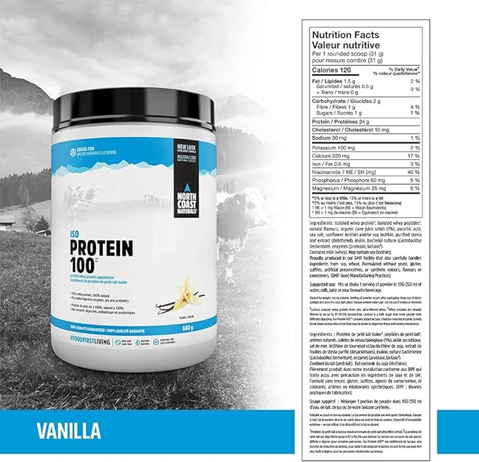 NORTH COAST NATURALS ISO PROTEIN 100 680 gm.