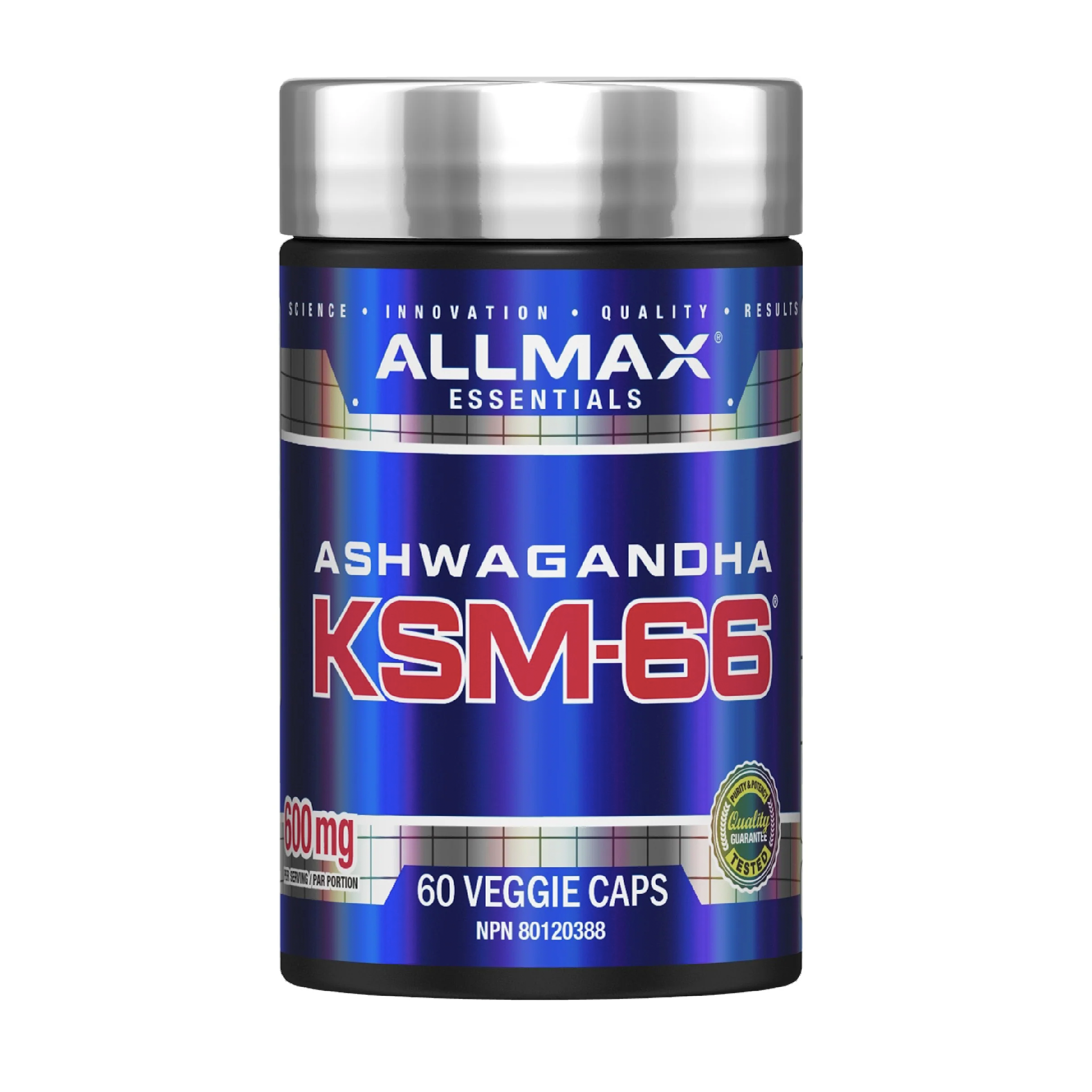 ALLMAX ASHWAGANDHA KSM-66 300 mg. 60 VEGGIE caps