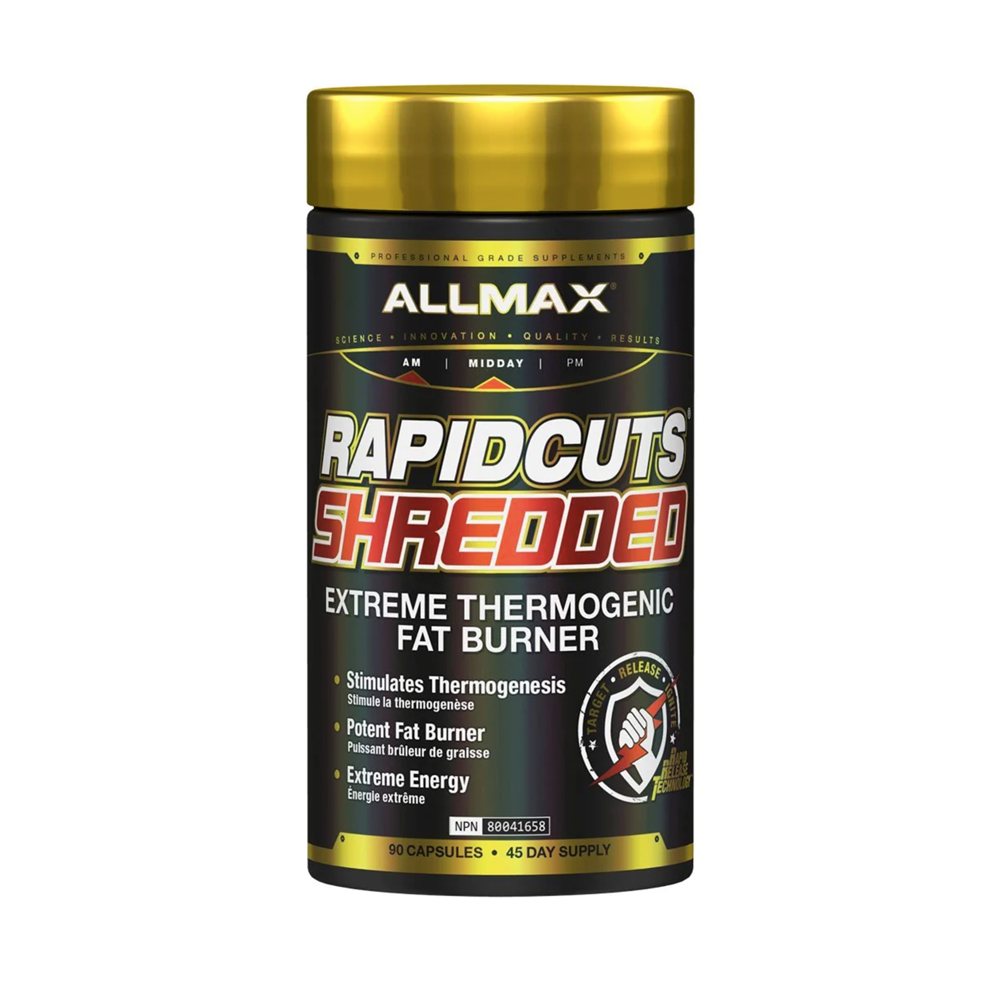 Allmax Rapid Cuts Shredded 90 caps