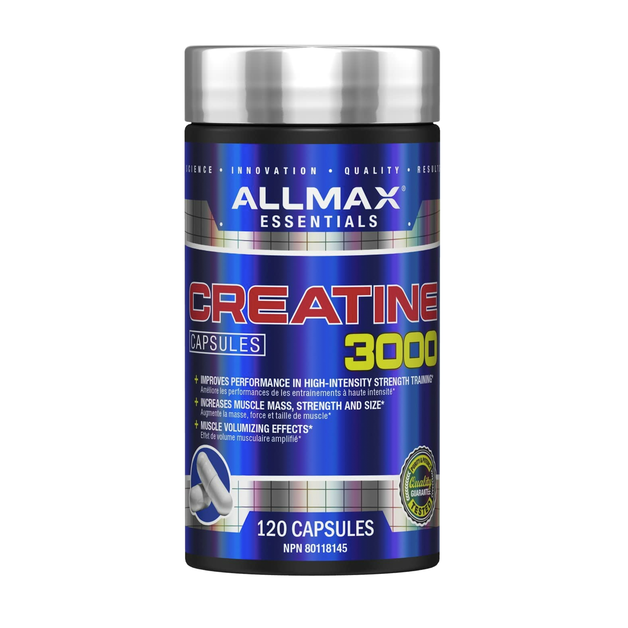 ALLMAX CREATINE 3000 750 mg. 120 caps.