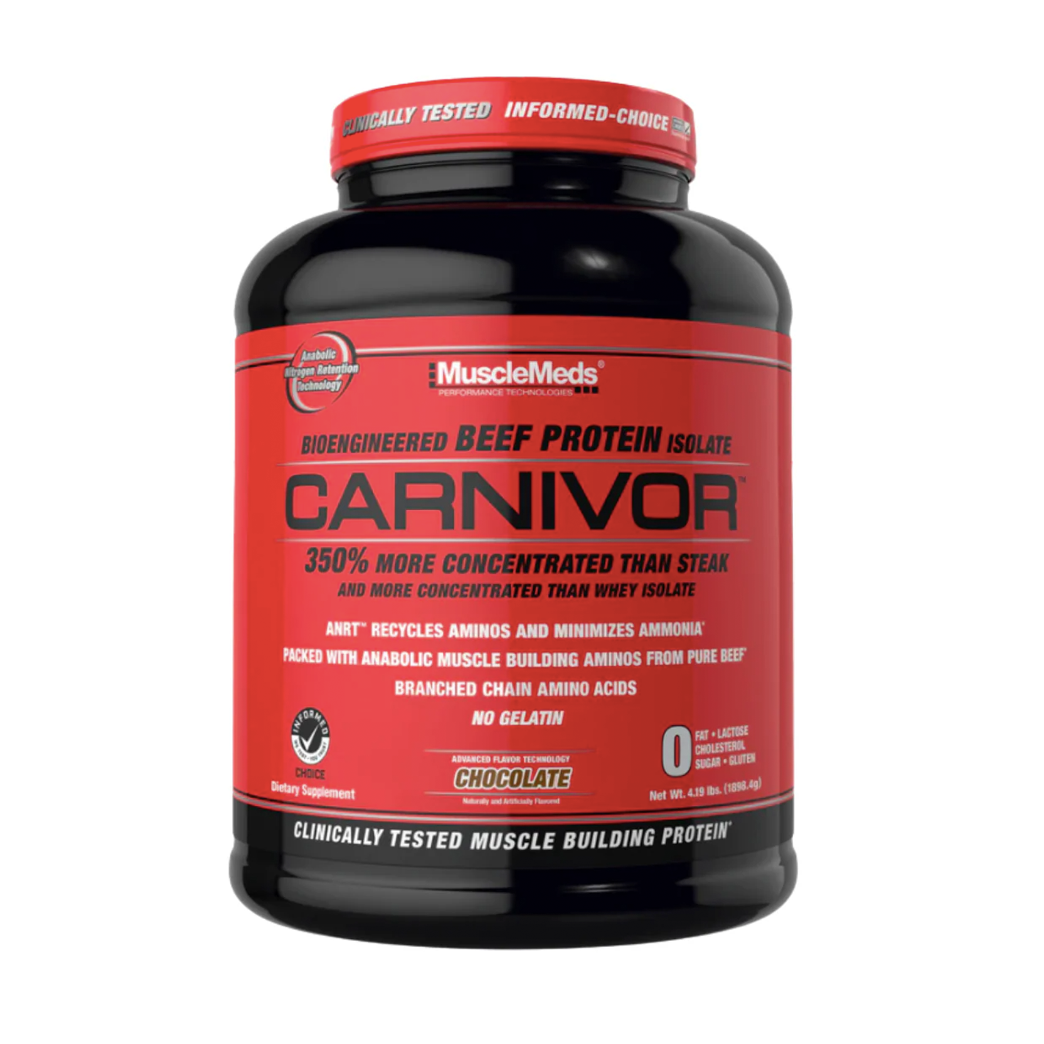 MUSCLEMEDS CARNIVOR 100% BEEF PROTEIN 4 lbs.