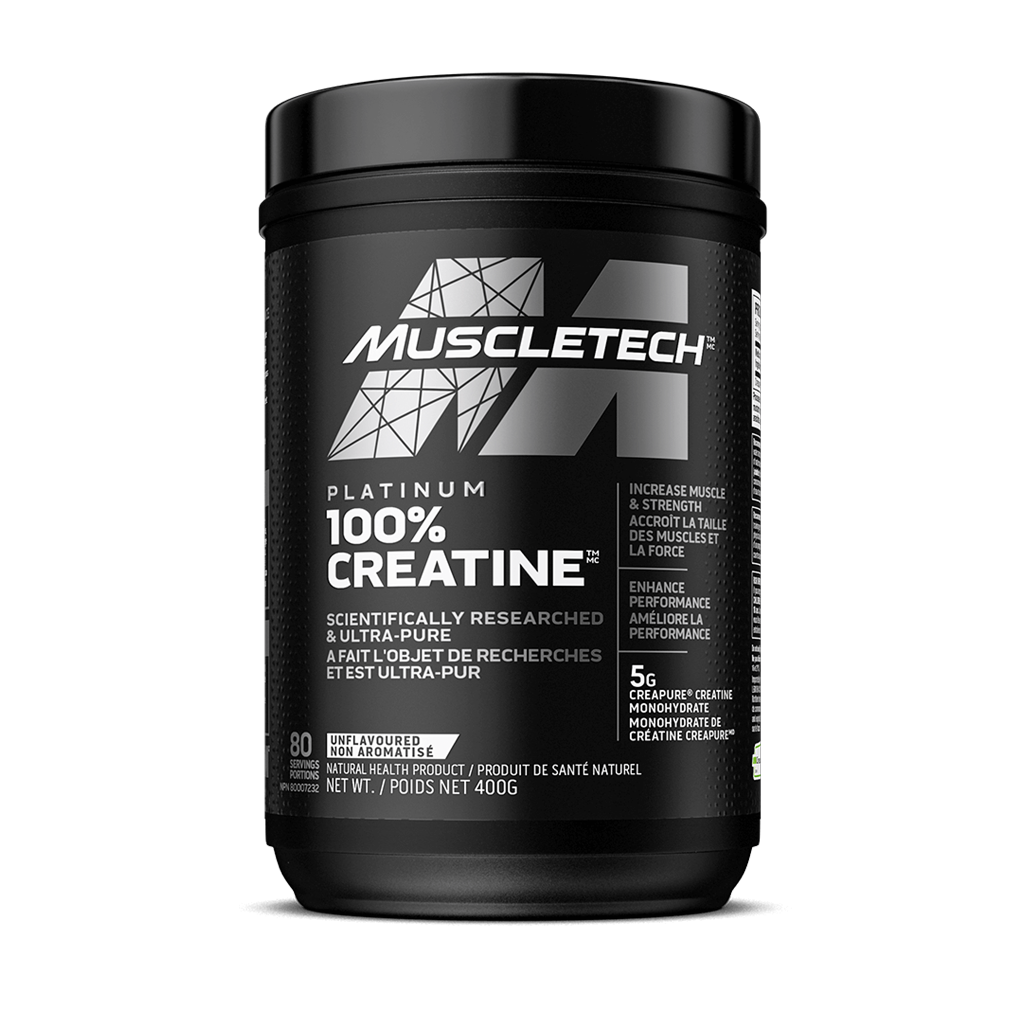 MUSCLETECH PLATINUM CREATINE MONOHYDRATE CREAPURE 400 gm.