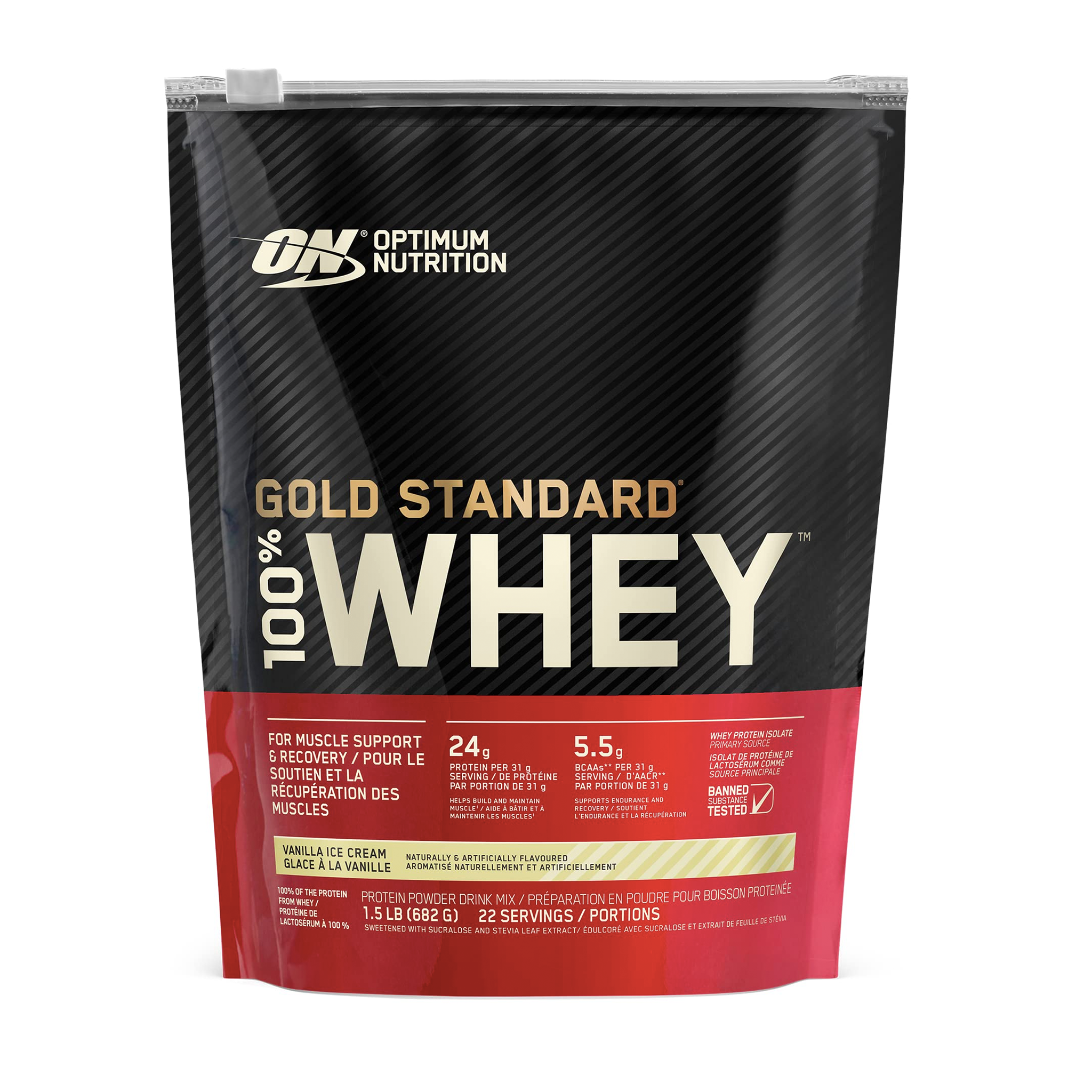 OPTIMUM NUTRITION GOLD STANDARD 100% WHEY 22 serv.