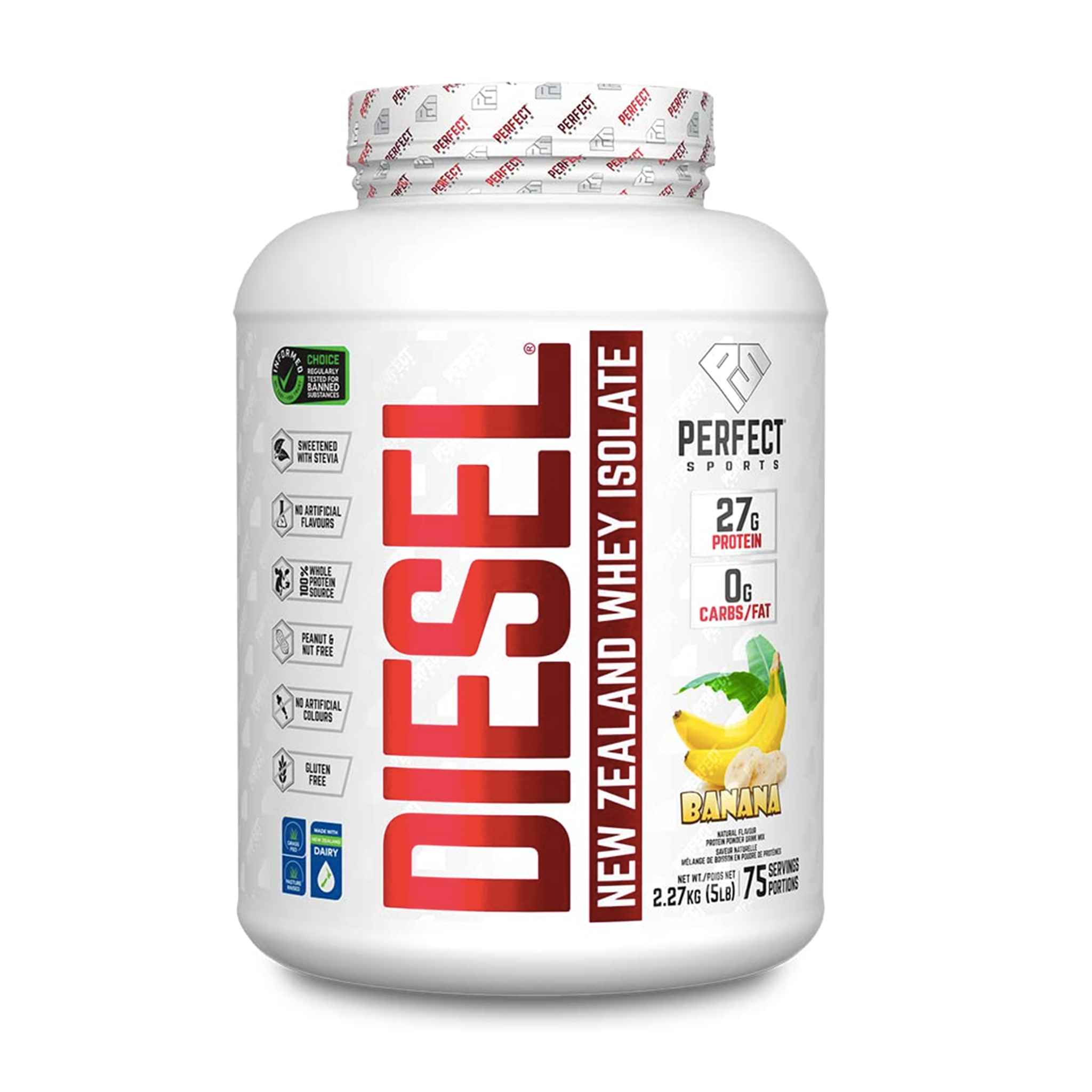 PERFECT SPORTS DIESEL NEW ZEALAND WHEY ISOLATE 5 lb.