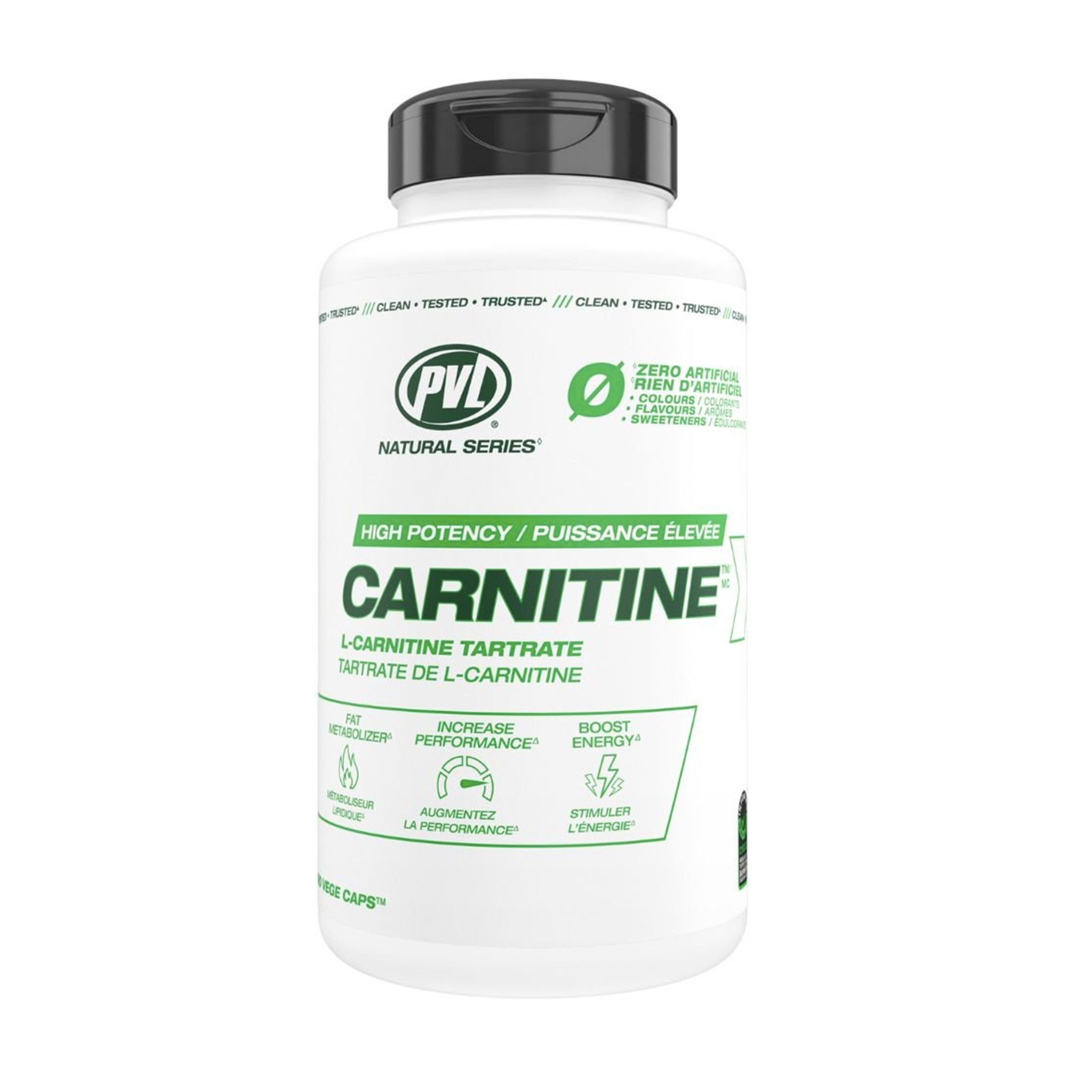 PVL L-CARNITINE TARTRATE 750mg 90 vege caps.