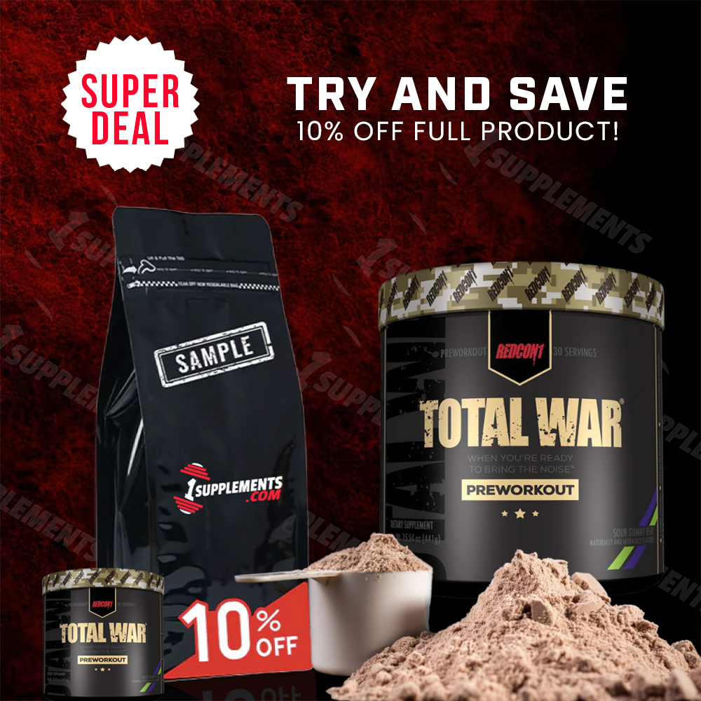 SAMPLE & SAVE Redcon1 TOTAL WAR- 4 SERVINGS