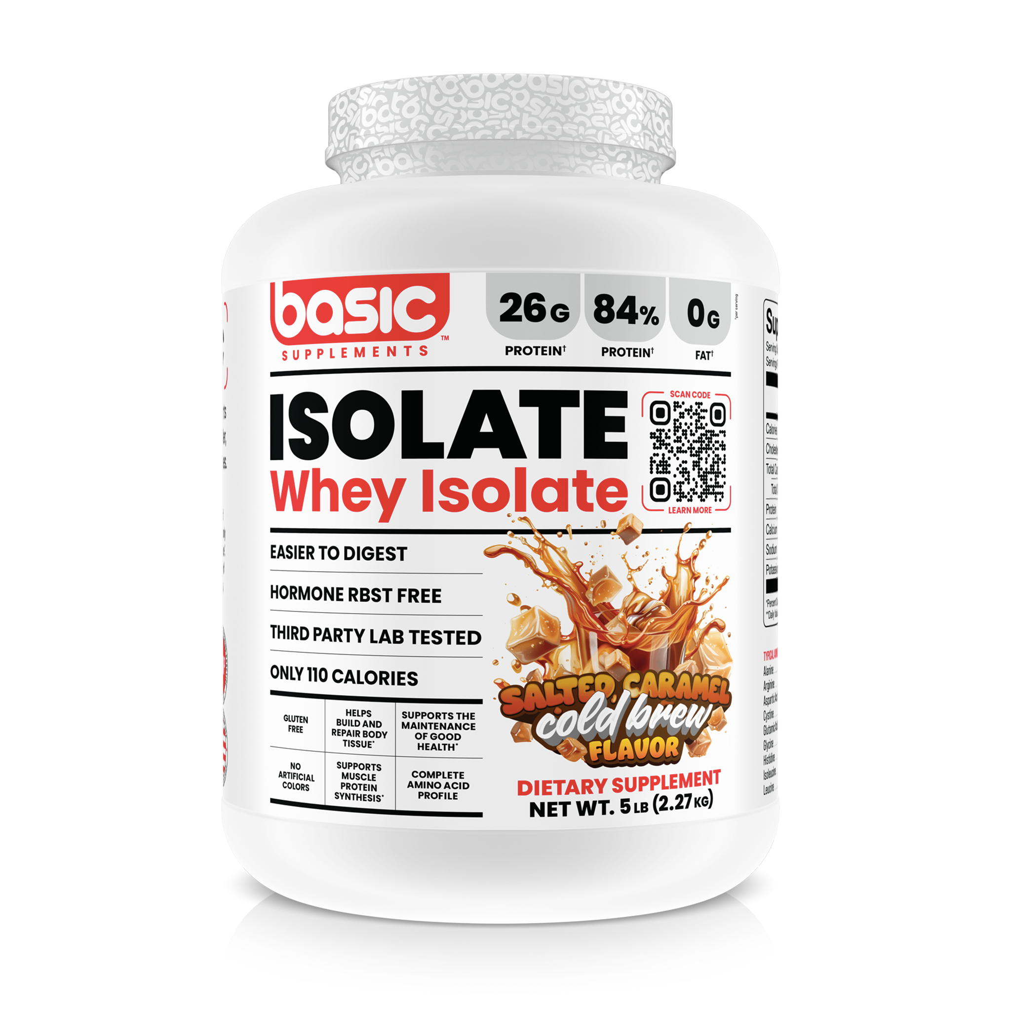 Basic Whey Protein Isolate is the perfect solution for anyone seeking high-quality protein with rapid absorption and zero fat to support muscle recovery and growth. Best prices at 1supplements.com!