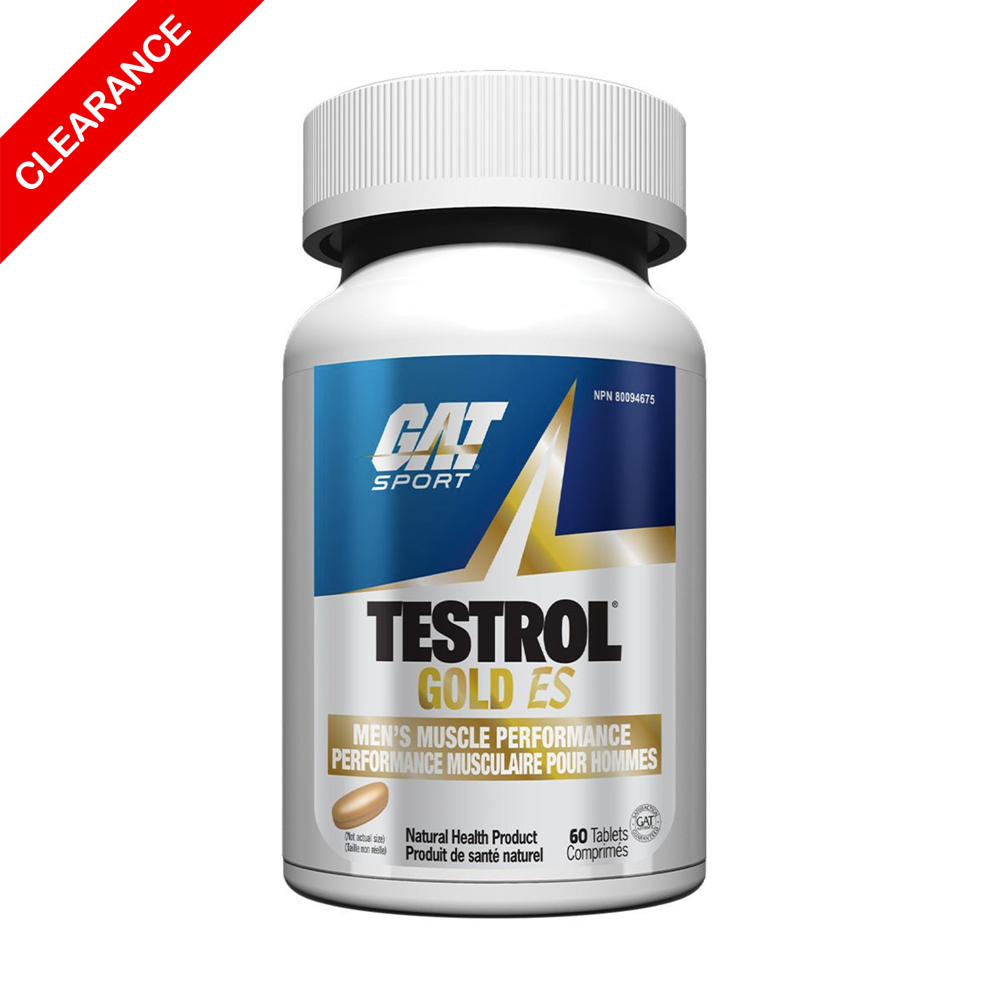 GAT SPORT TESTROL GOLD ES 60 tabs. **BEST BY 03/2023**