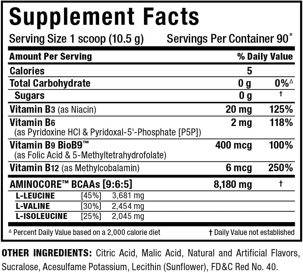 ALLMAX AMINOCORE BCAA 90 serv. **BEST BY 11/2024**