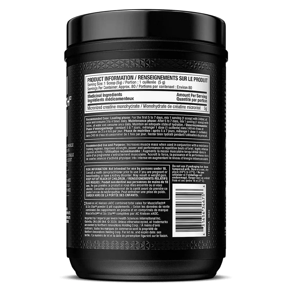 MUSCLETECH PLATINUM CREATINE MONOHYDRATE CREAPURE 400 gm.