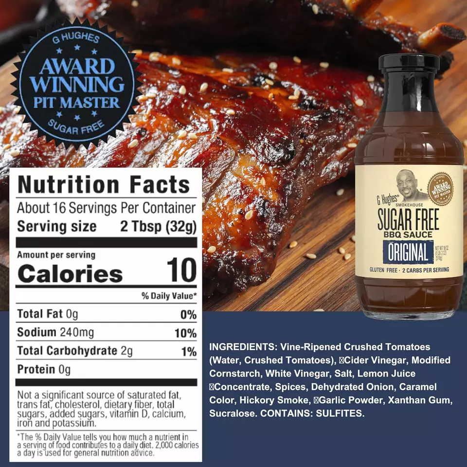 G HUGHES BBQ SAUCE 510 gm.