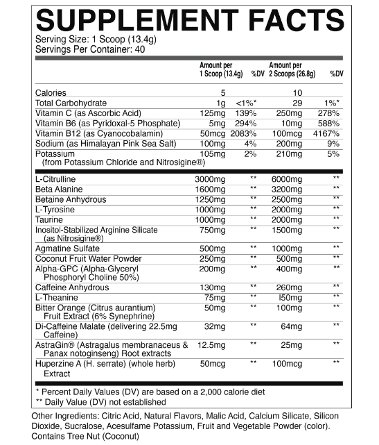 RAW NUTRITION CBUM THAVAGE PRE-WORKOUT 540G