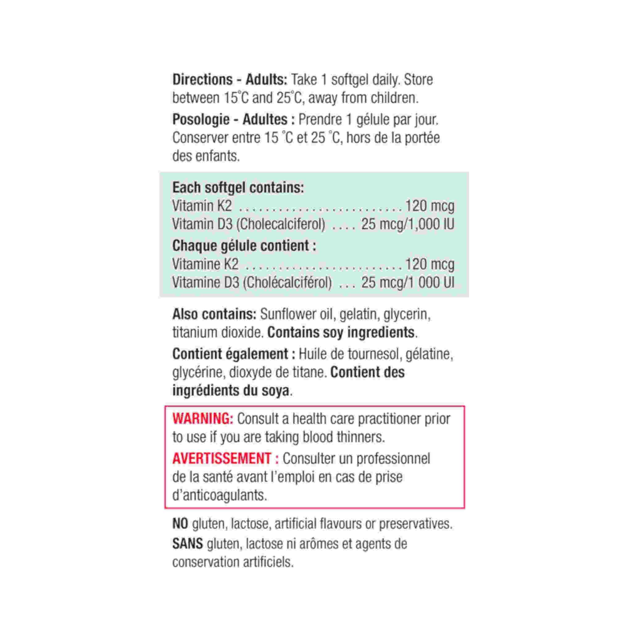 JAMIESON Vitamin K2 D3