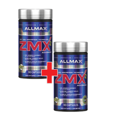 PROMO! Allmax ZMX (ZMA) 90 caps. X 2 BOTTLES!