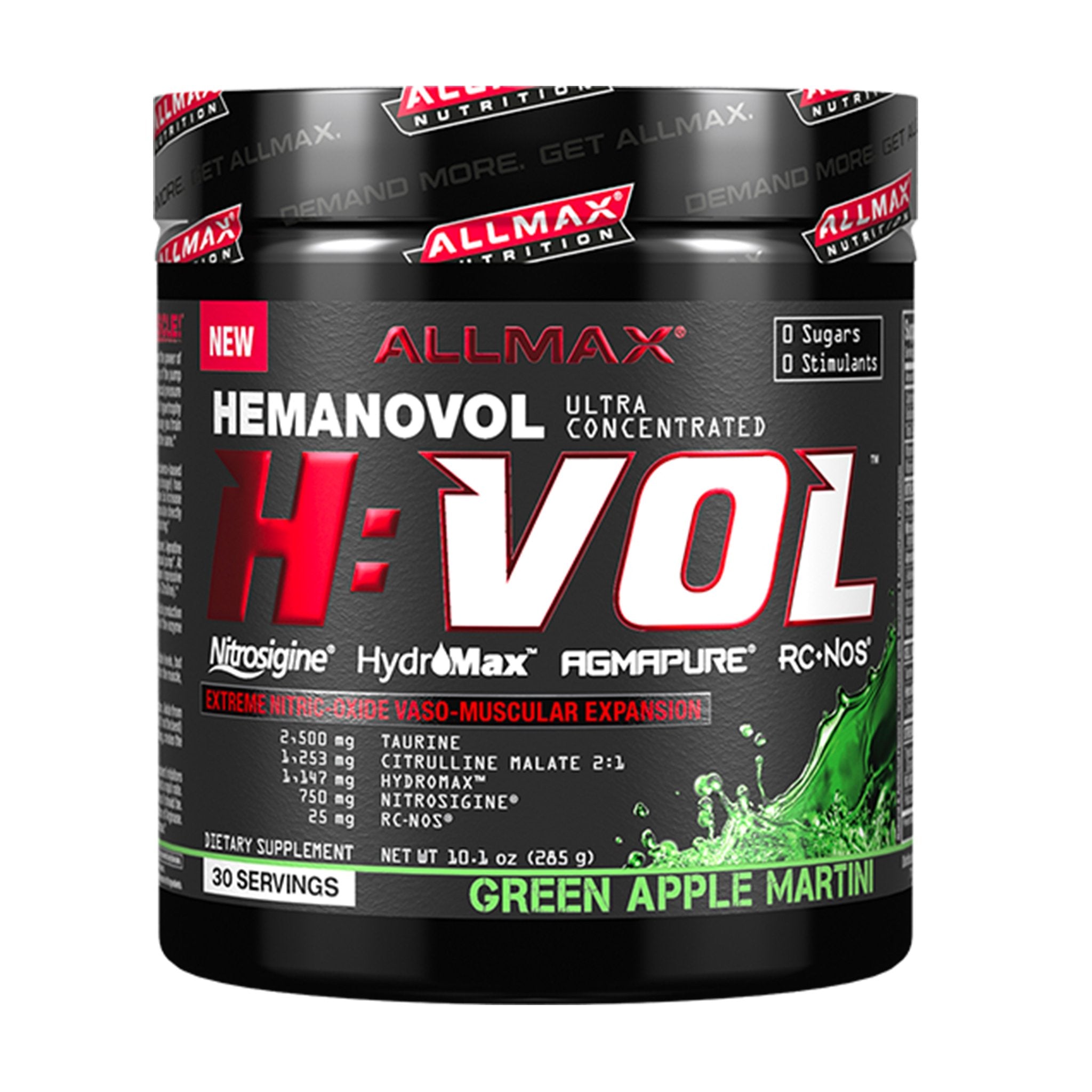 Allmax Hemanovol H:vol 30 serv. green apple