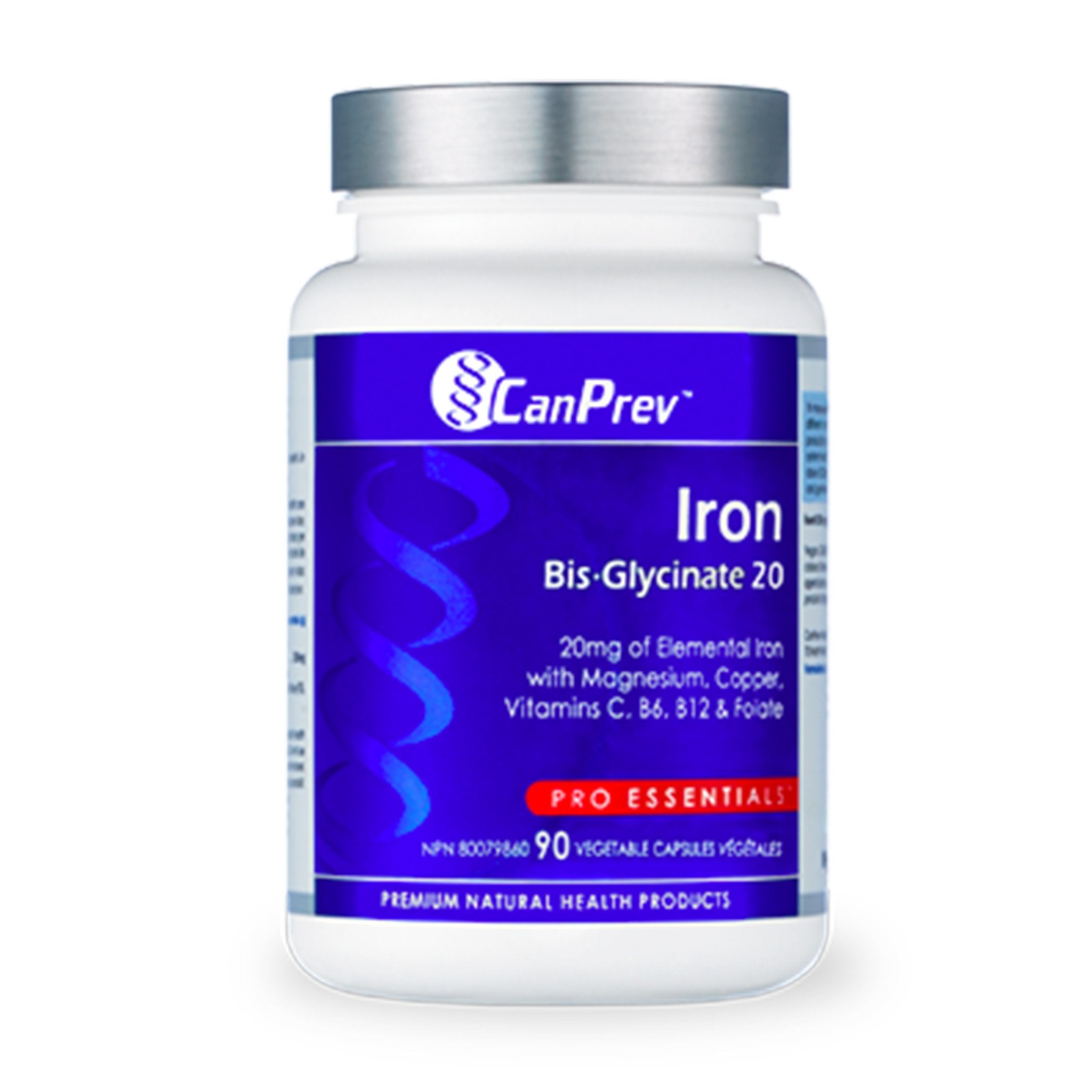 CANPREV IRON BIS GLYCINATE 25mg. 120 caps