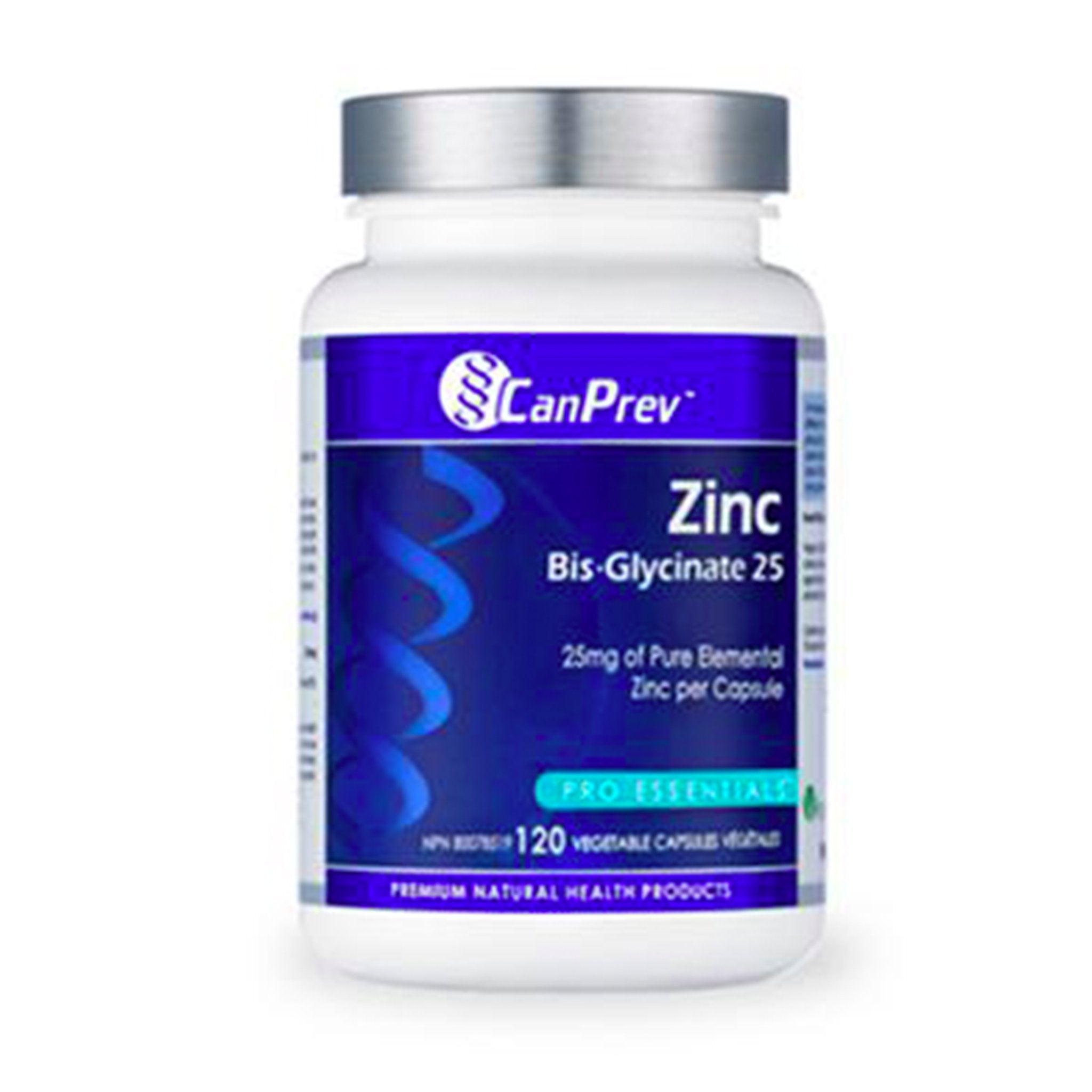 CANPREV ZINC BIS GLYCINATE 25mg. 120 caps