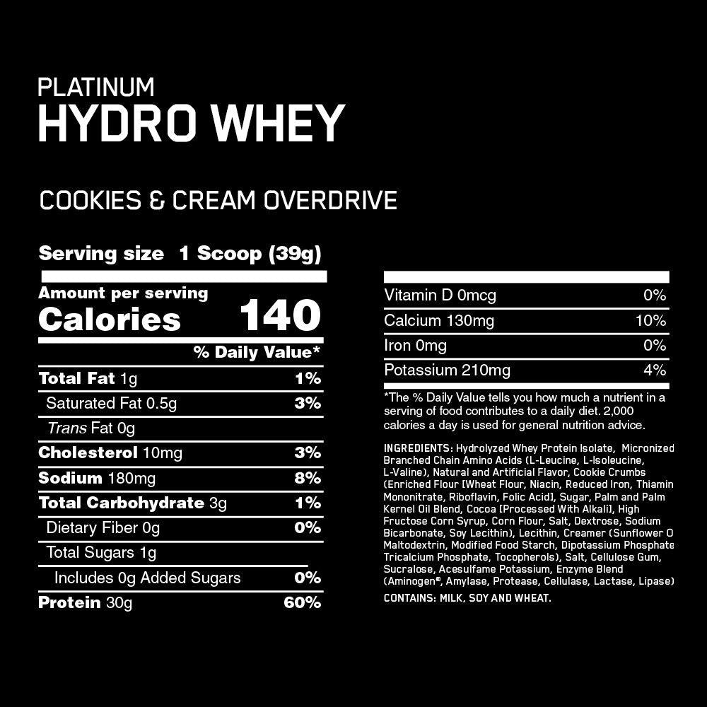 Optimum Nutrition PLATINUM HYDROWHEY