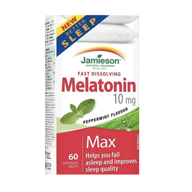 JAMIESON MELATONIN MAX 10 mg. 60 tabs