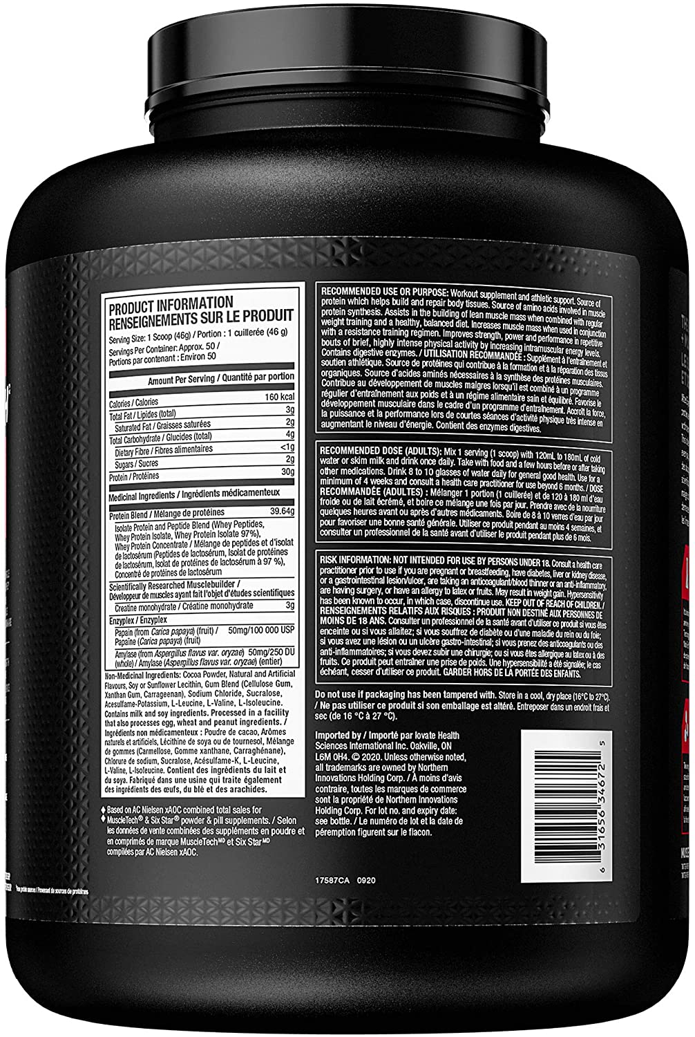 MUSCLETECH NITROTECH 5 lb.