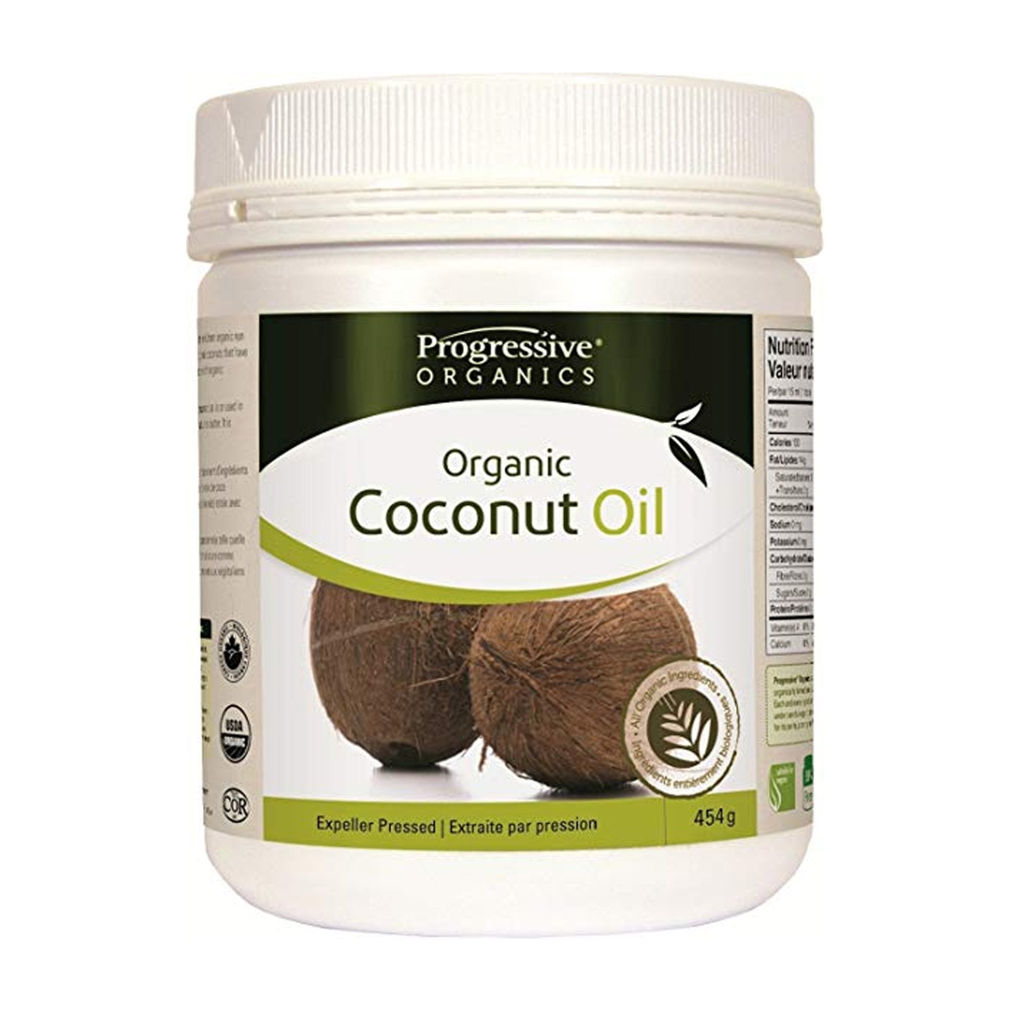 Progressive Organics Coconut Oil Virg. 454 gm.